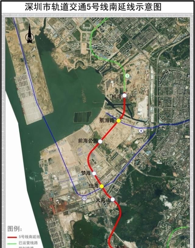 解读深圳地铁环中线南延伸的作用：在前海地区南部形成区域环线